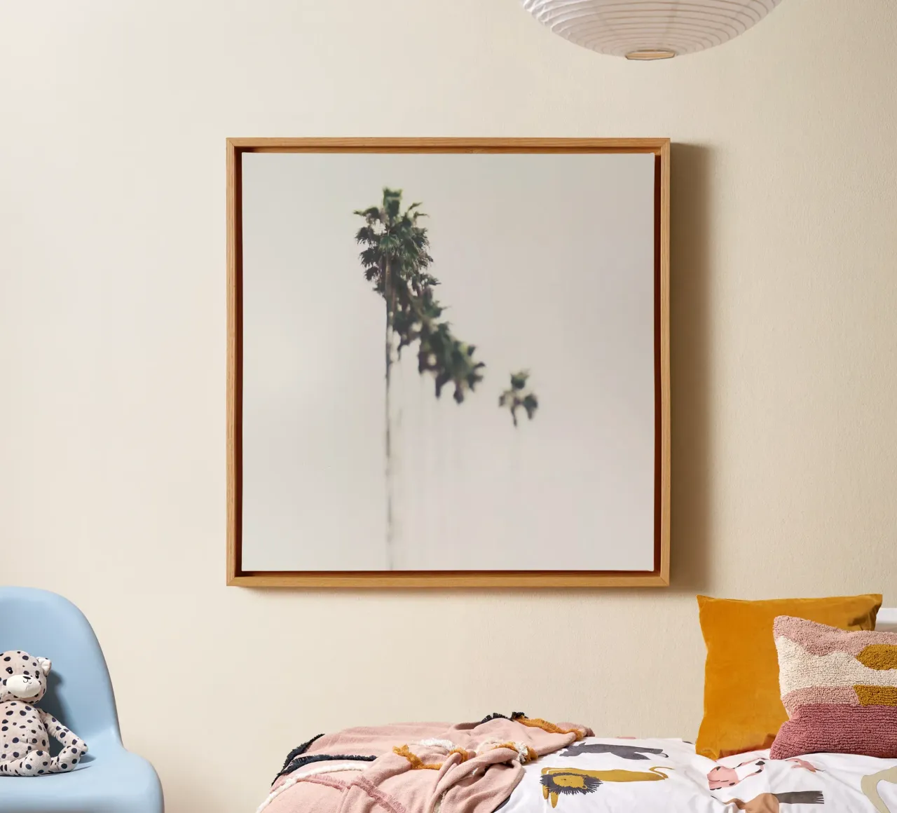 Palms tela con Cornice a cassetta da Ingrid Beddoes