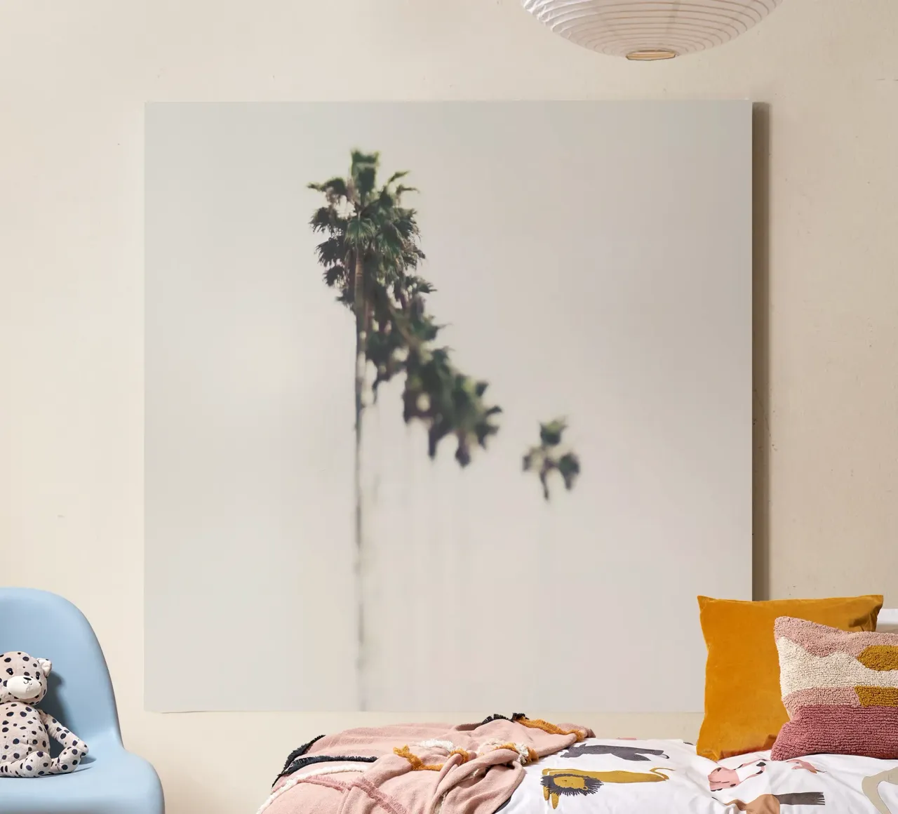 Palms tela con Cornice a cassetta da Ingrid Beddoes