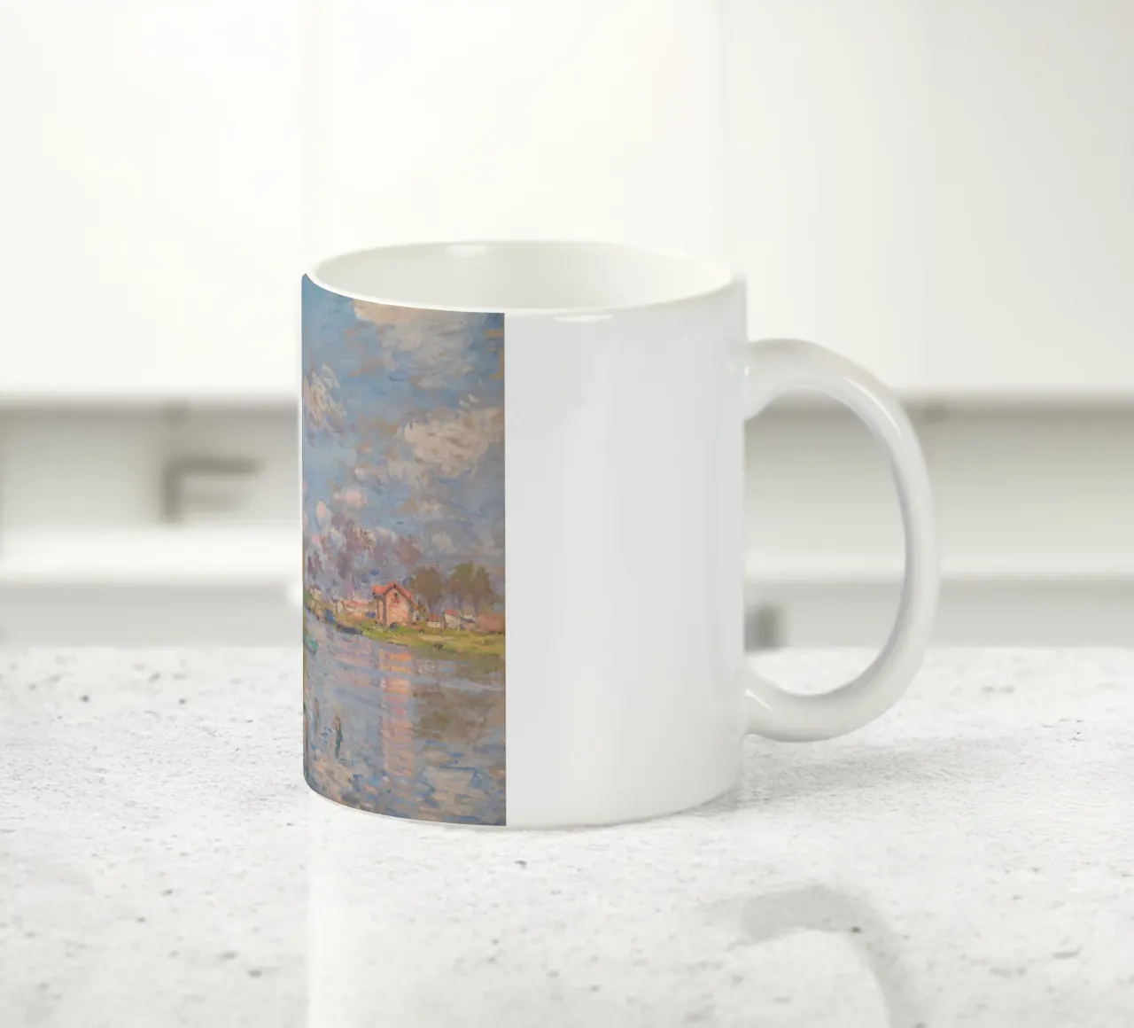 Claude Monet - Primavera sulla Senna tazza in ceramica da Timeless Artworks