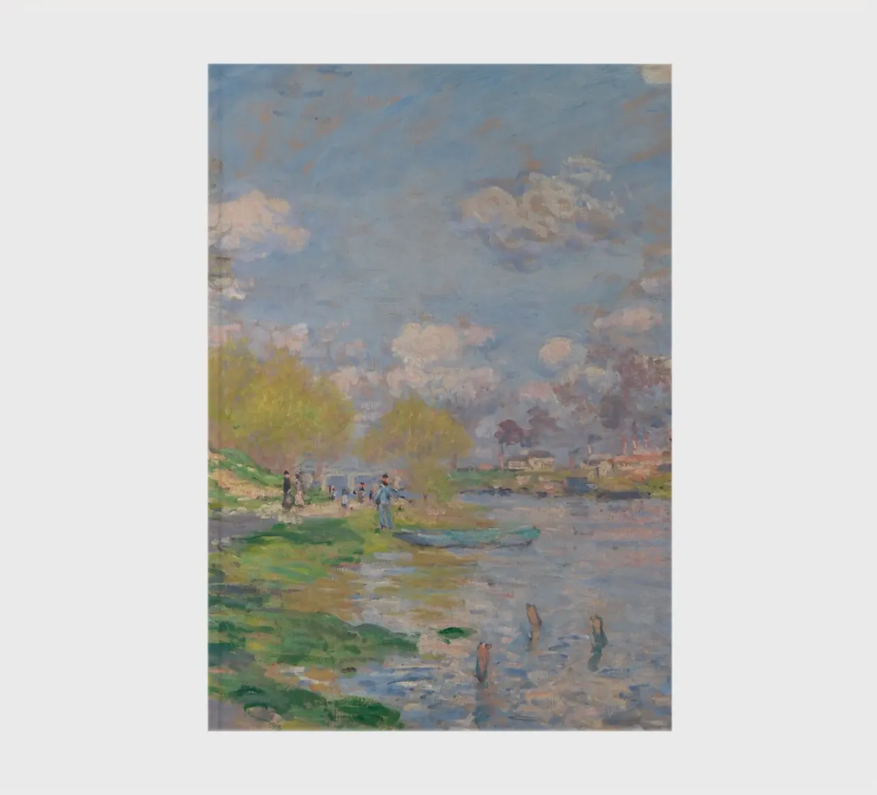 Claude Monet - Spring by the Seine notebook by Timeless Artworks