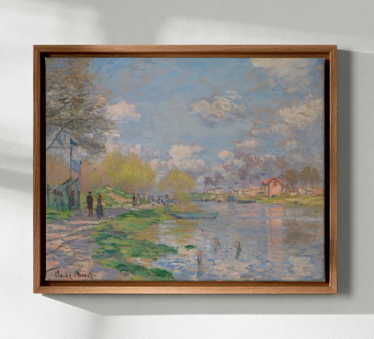 Claude Monet - Spring by the Seine canvas by Timeless Artworks
