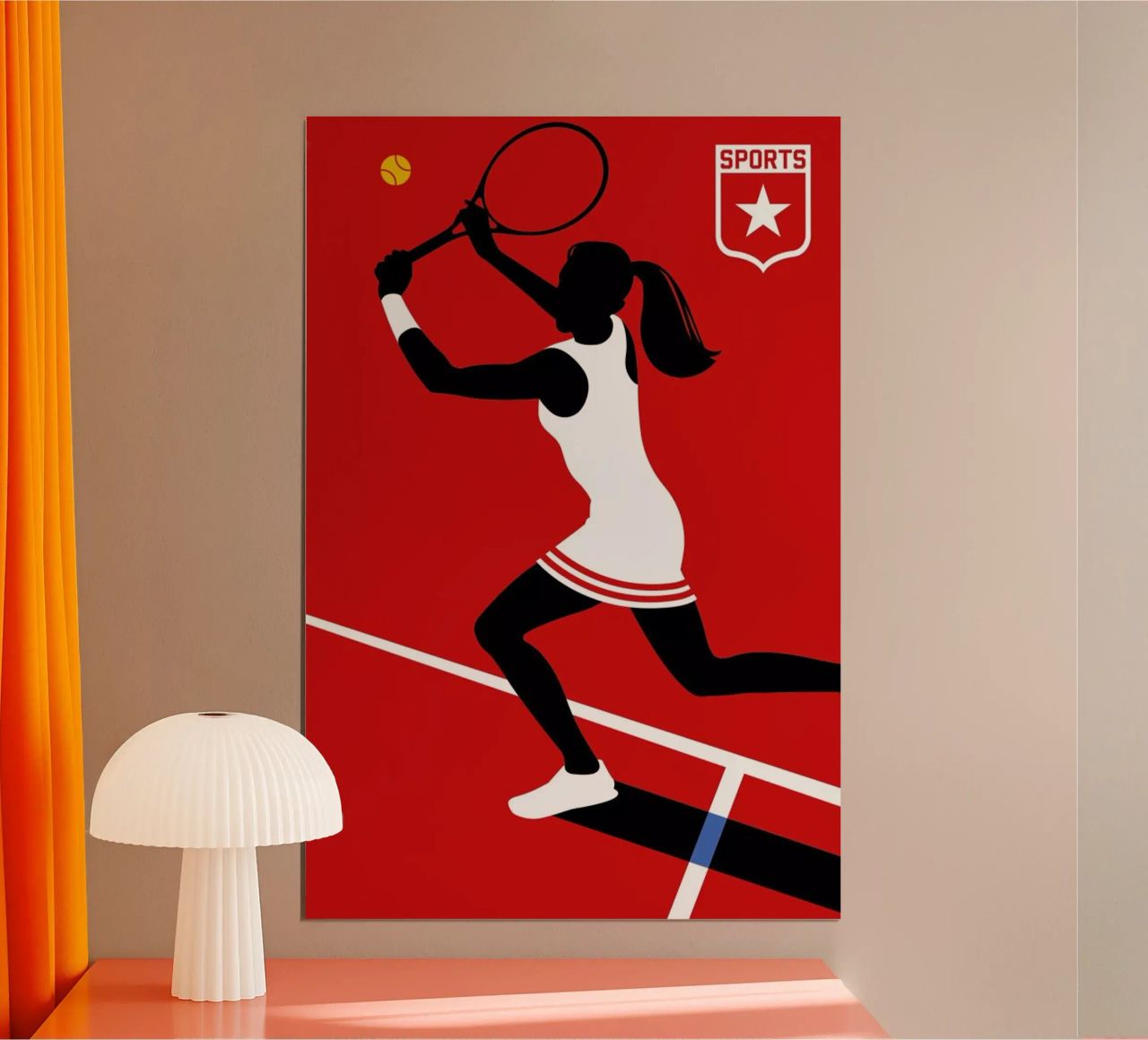 Tennis poster by Bo Lundberg