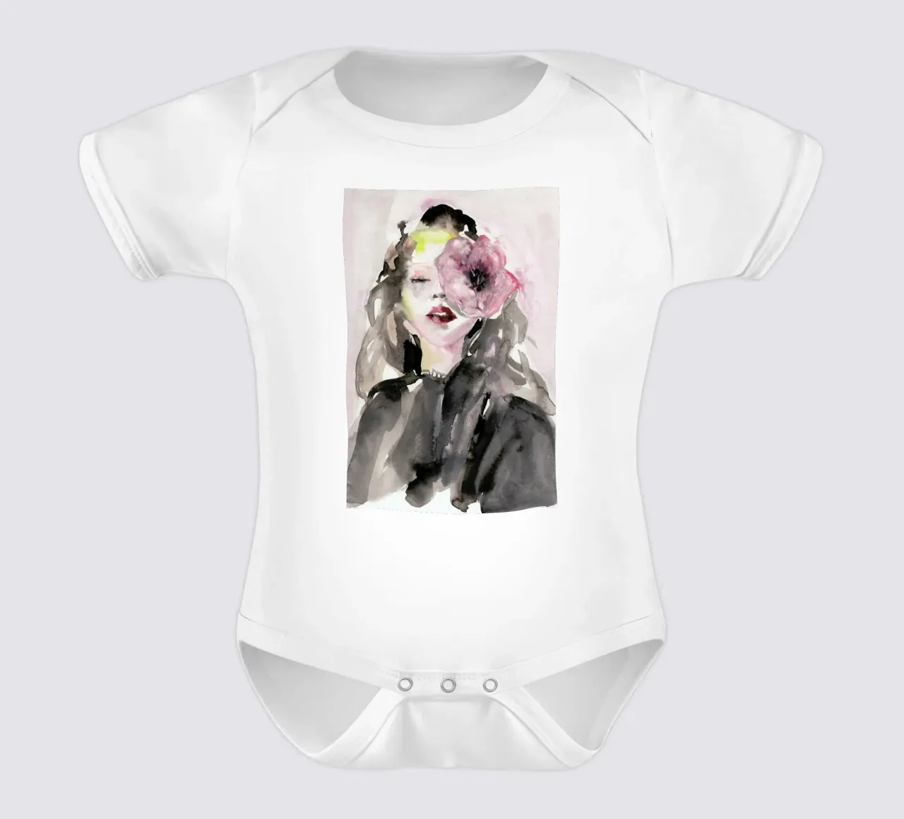 Face Like a Melody body neonato maniche corte da Victoria Verbaan