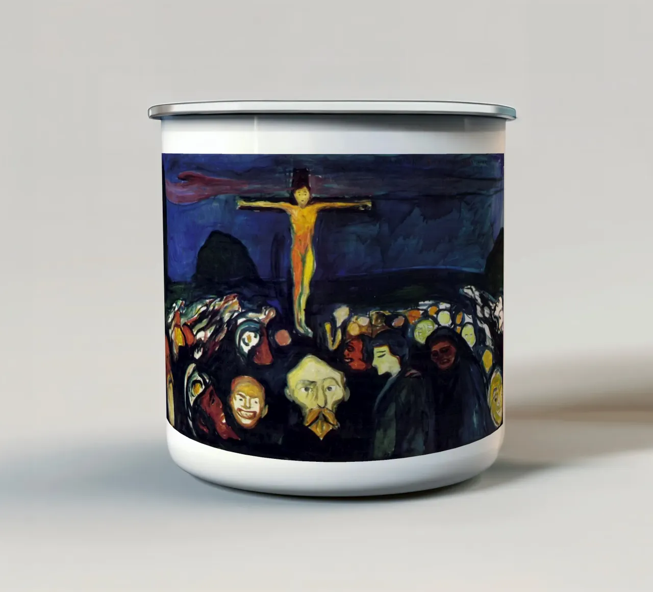 Edvard Munch - Golgota, 1900 tazza in smalto da Timeless Artworks