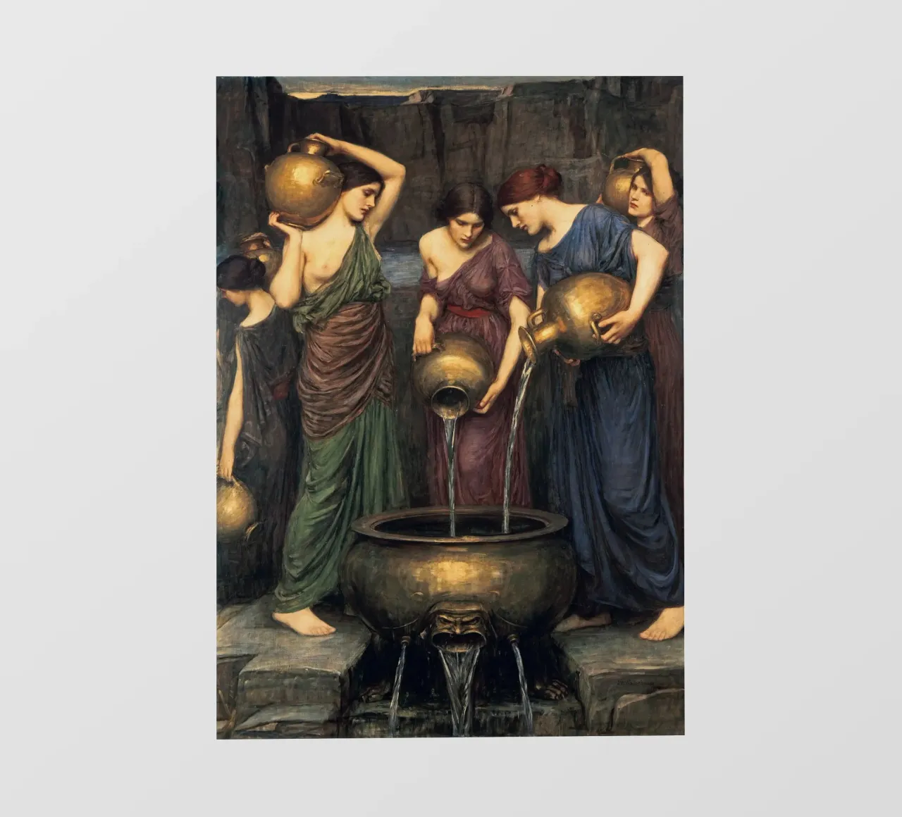 John William Waterhouse - Le Danaidi telo in pvc da Timeless Artworks