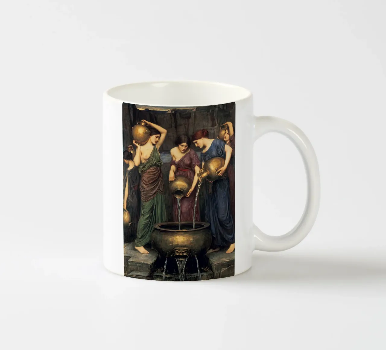 John William Waterhouse - Le Danaidi tazza in ceramica da Timeless Artworks