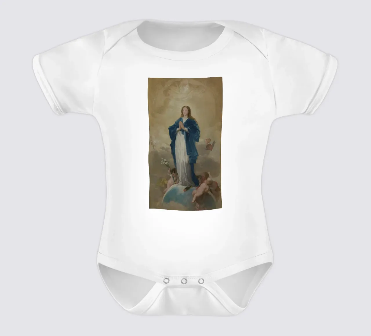 Francisco Goya De onbevlekte ontvangenis babyrompertje korte mouwen van Timeless Artworks
