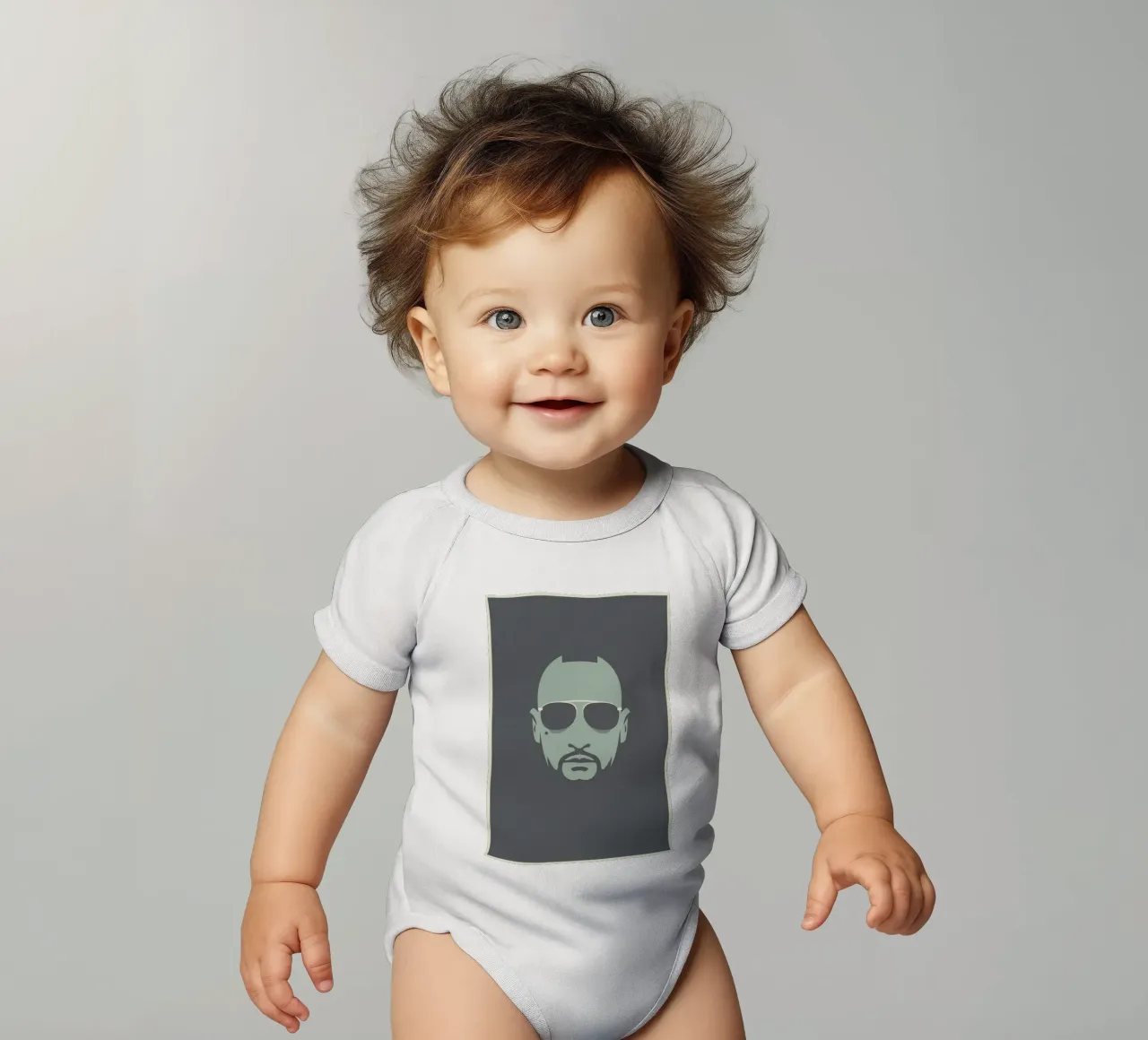 Travis body neonato maniche corte da Bruno Morphet