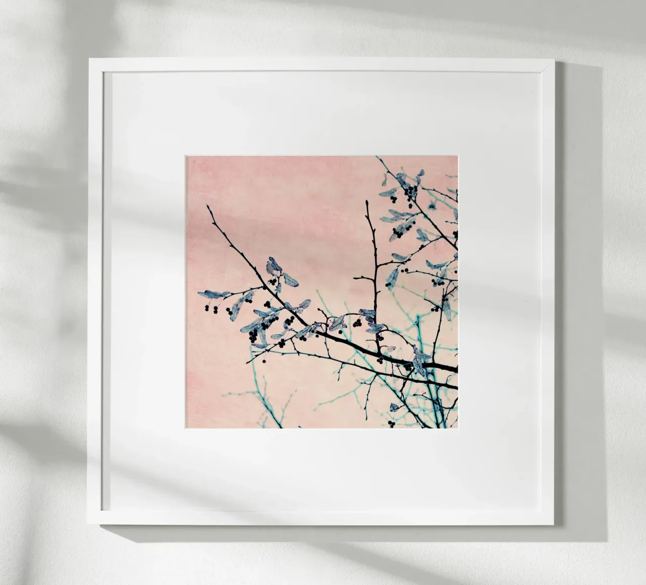 Winter Berries I poster con telaio in alluminio da Ingrid Beddoes