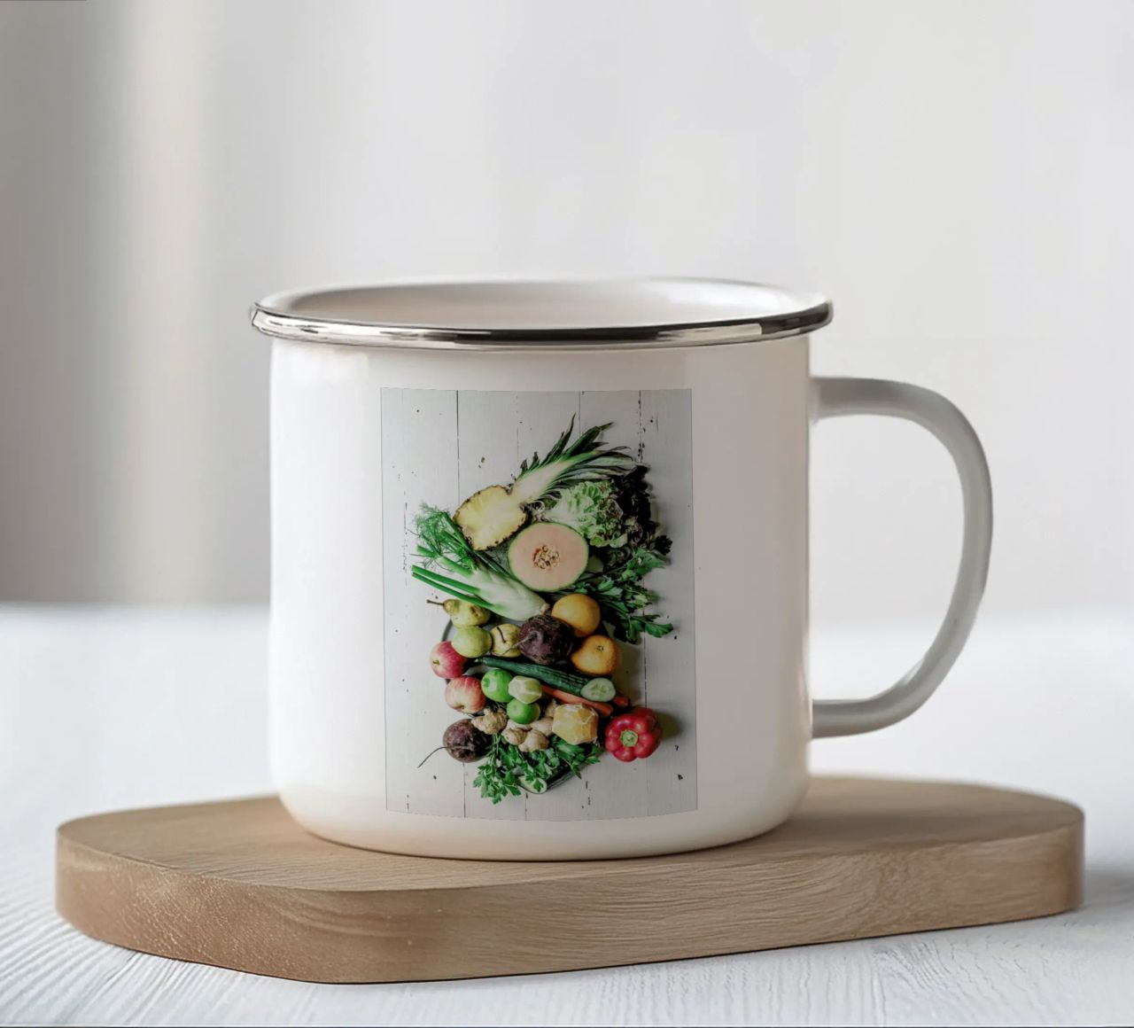 Sommereinkauf tazza in smalto da Eat this