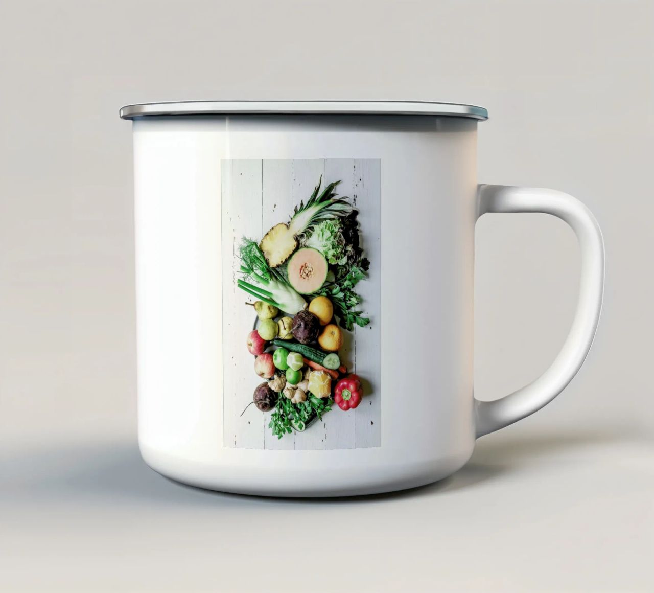 Sommereinkauf tazza in smalto da Eat this