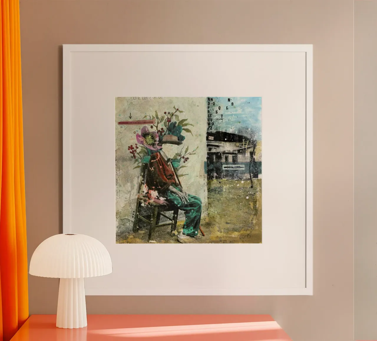Calidad De Vida poster con telaio in legno da Tameo