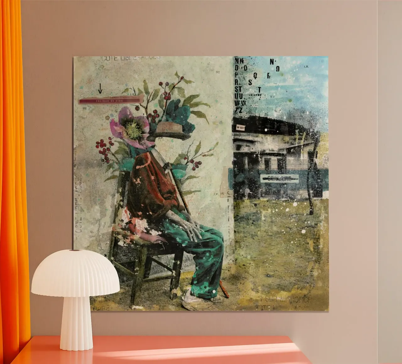 Calidad De Vida poster con telaio in legno da Tameo
