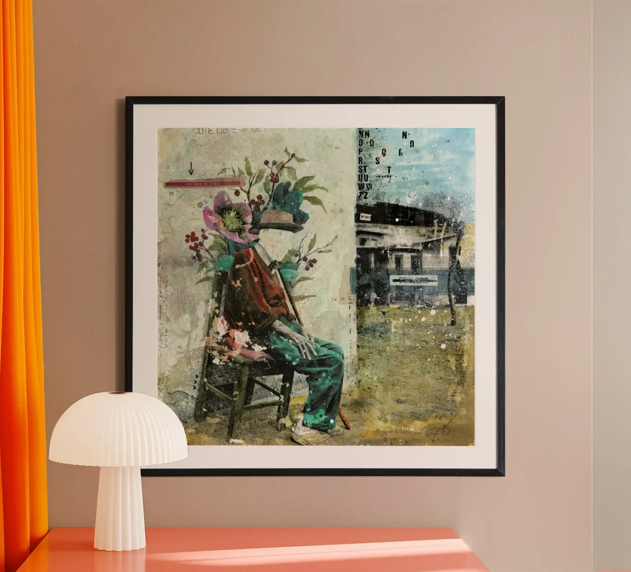 Calidad De Vida poster con telaio in legno da Tameo