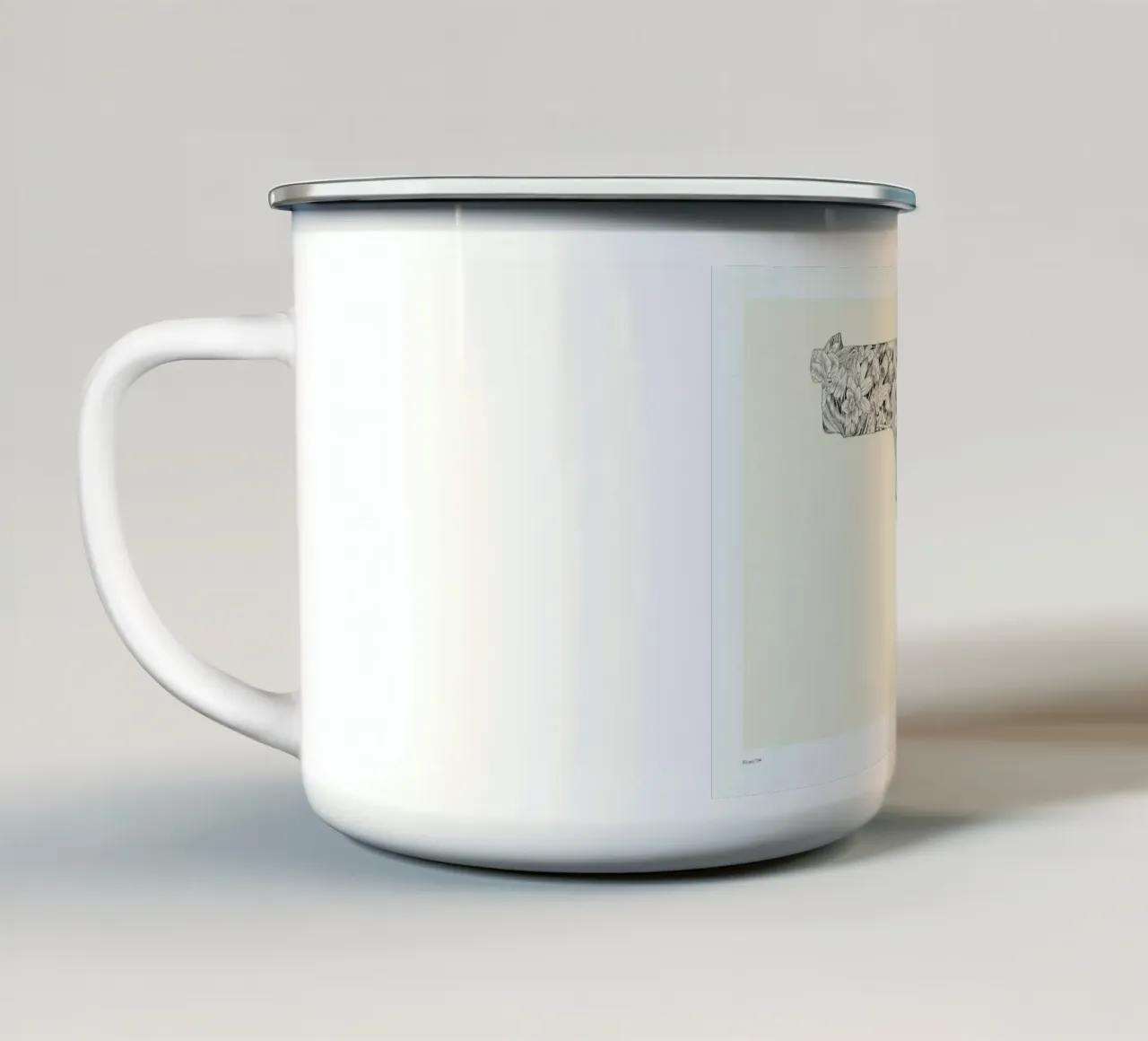 Floretta tazza in smalto da Faunesque