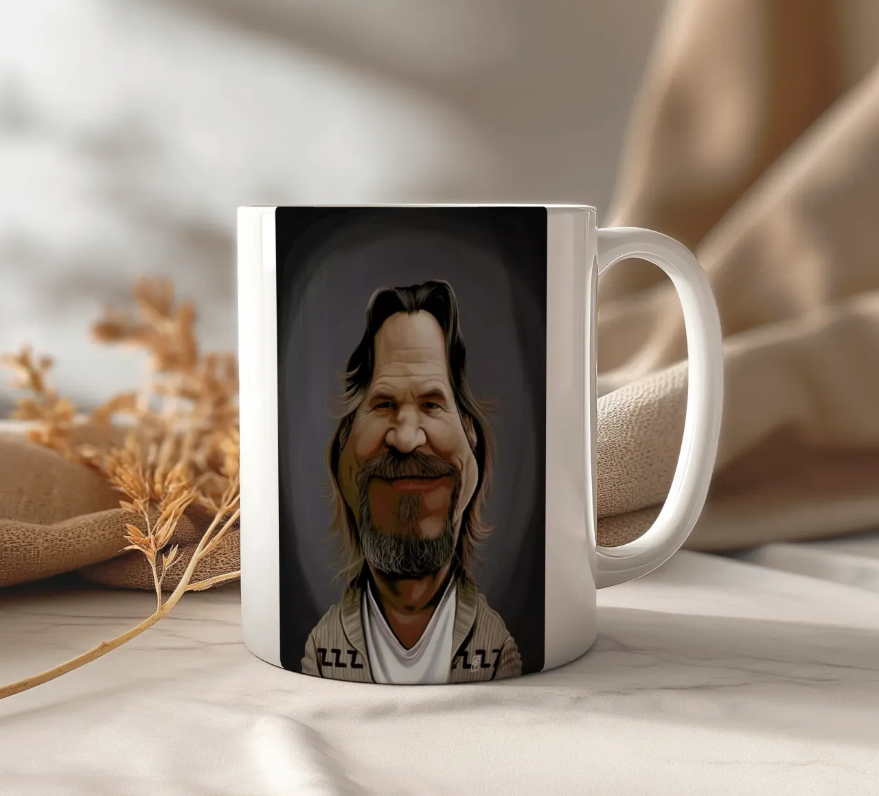 Jeff Bridges tazza in ceramica da Rob Art | Illustration