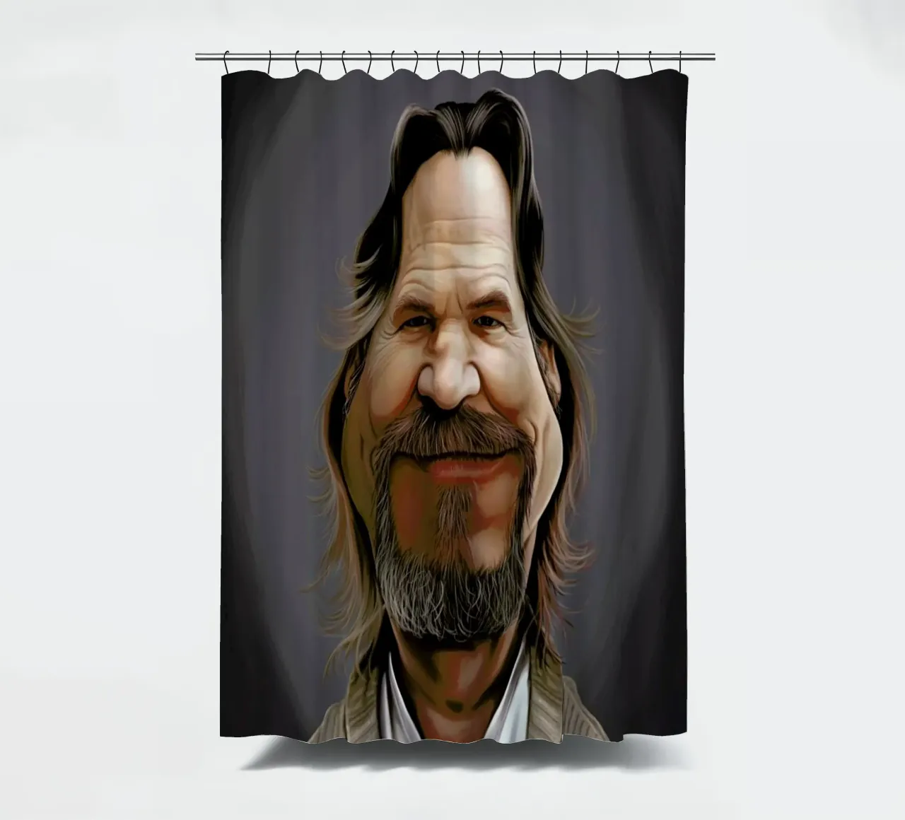 Jeff Bridges tenda da doccia da Rob Art | Illustration