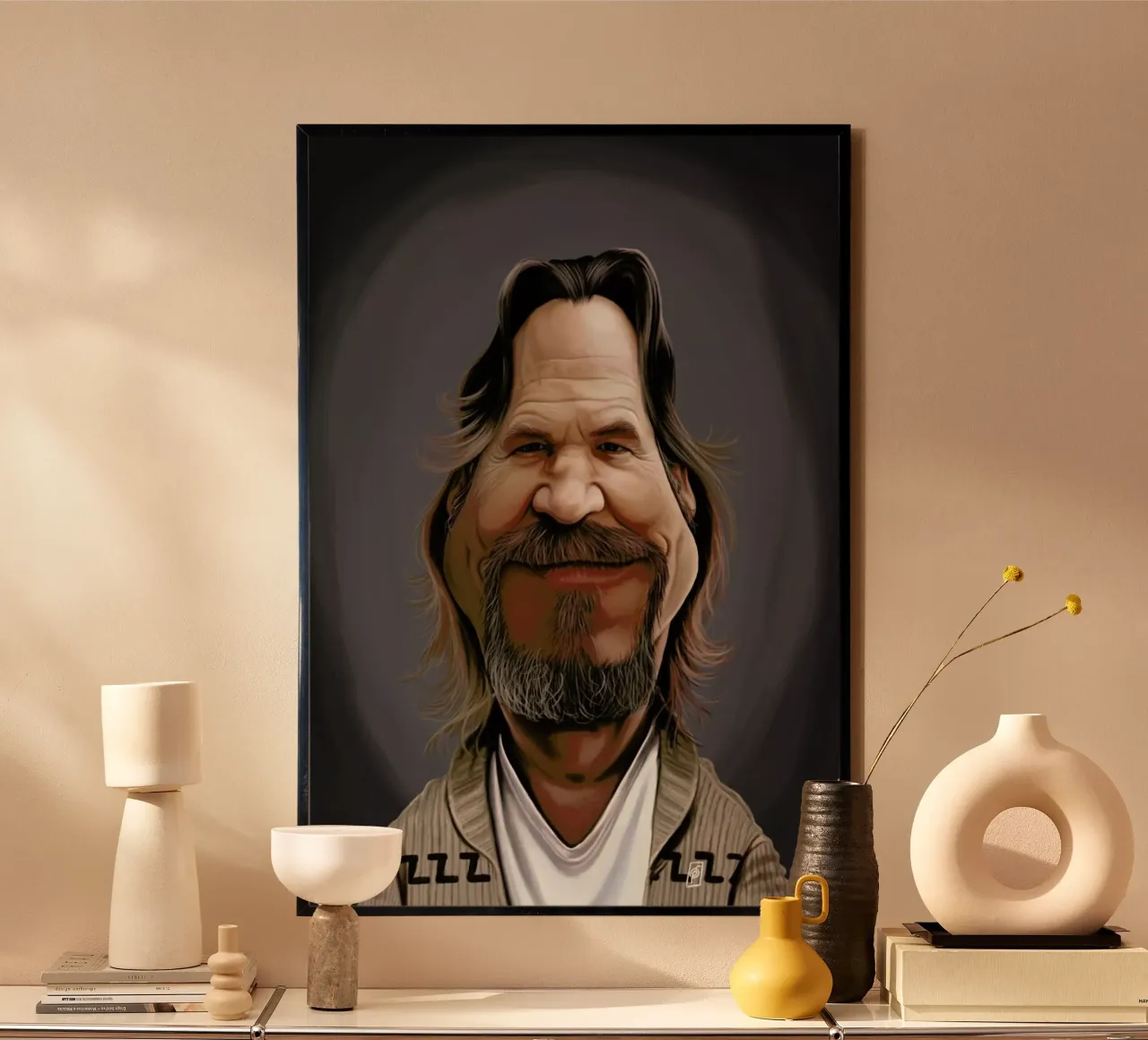 Jeff Bridges poster da Rob Art | Illustration