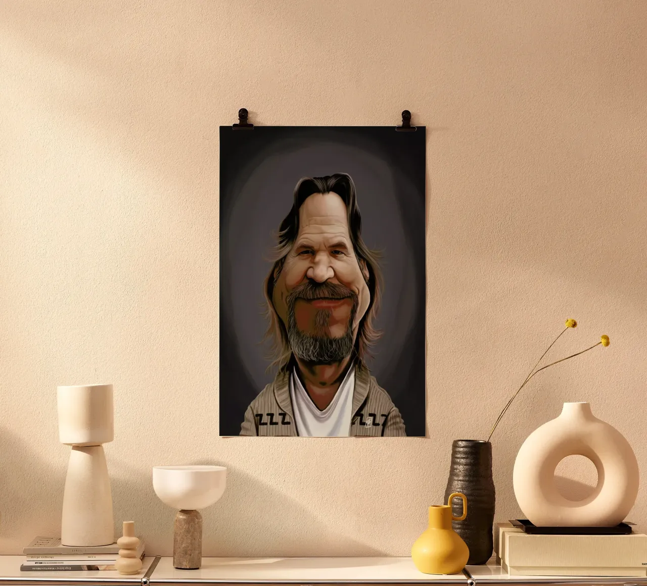 Jeff Bridges poster da Rob Art | Illustration
