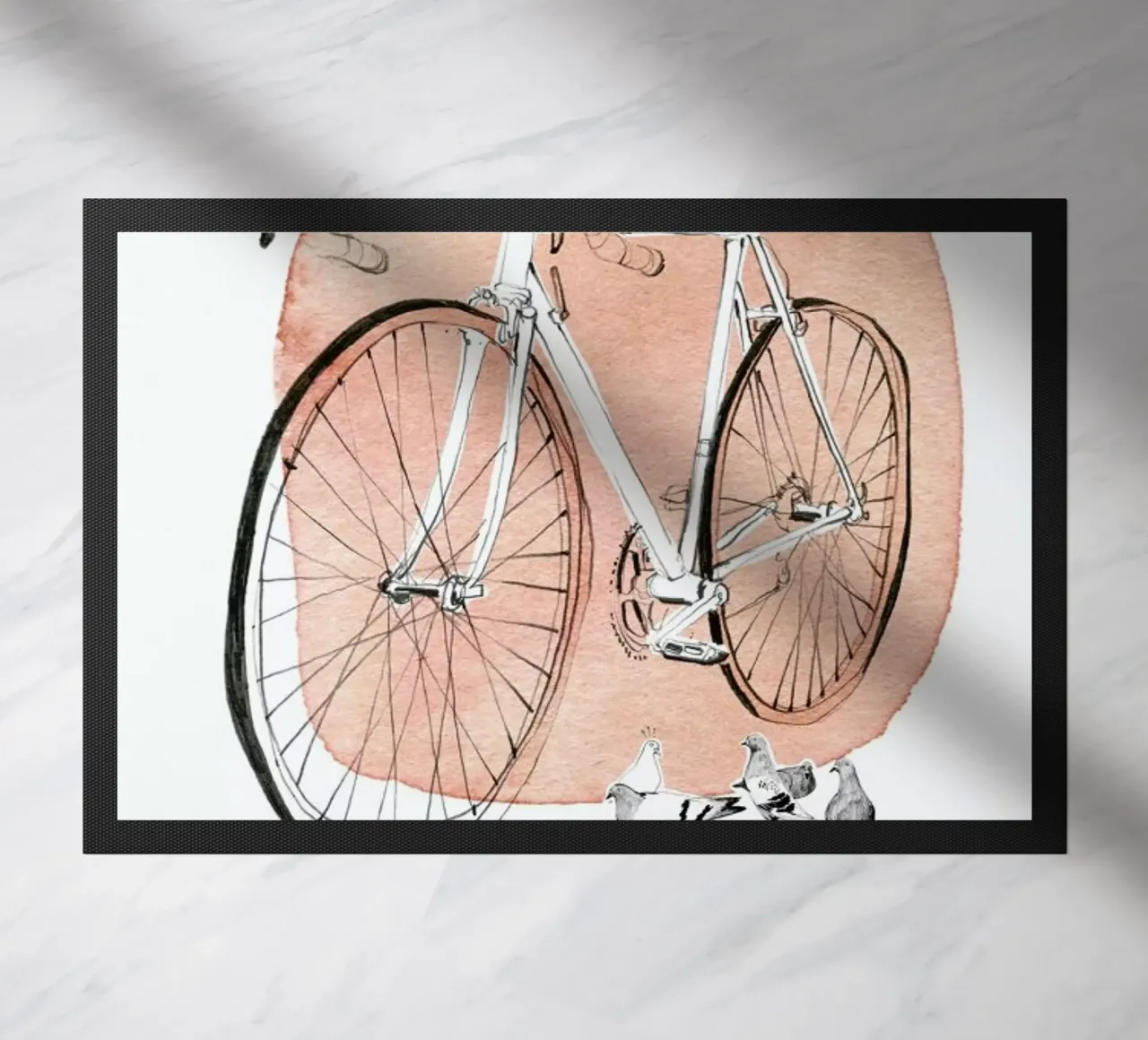 Täubchen deurmat van Ekaterina Koroleva