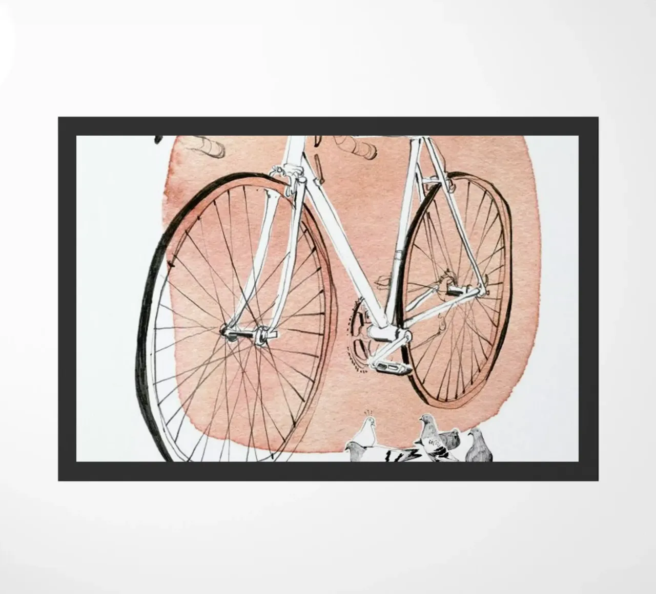 Täubchen deurmat van Ekaterina Koroleva