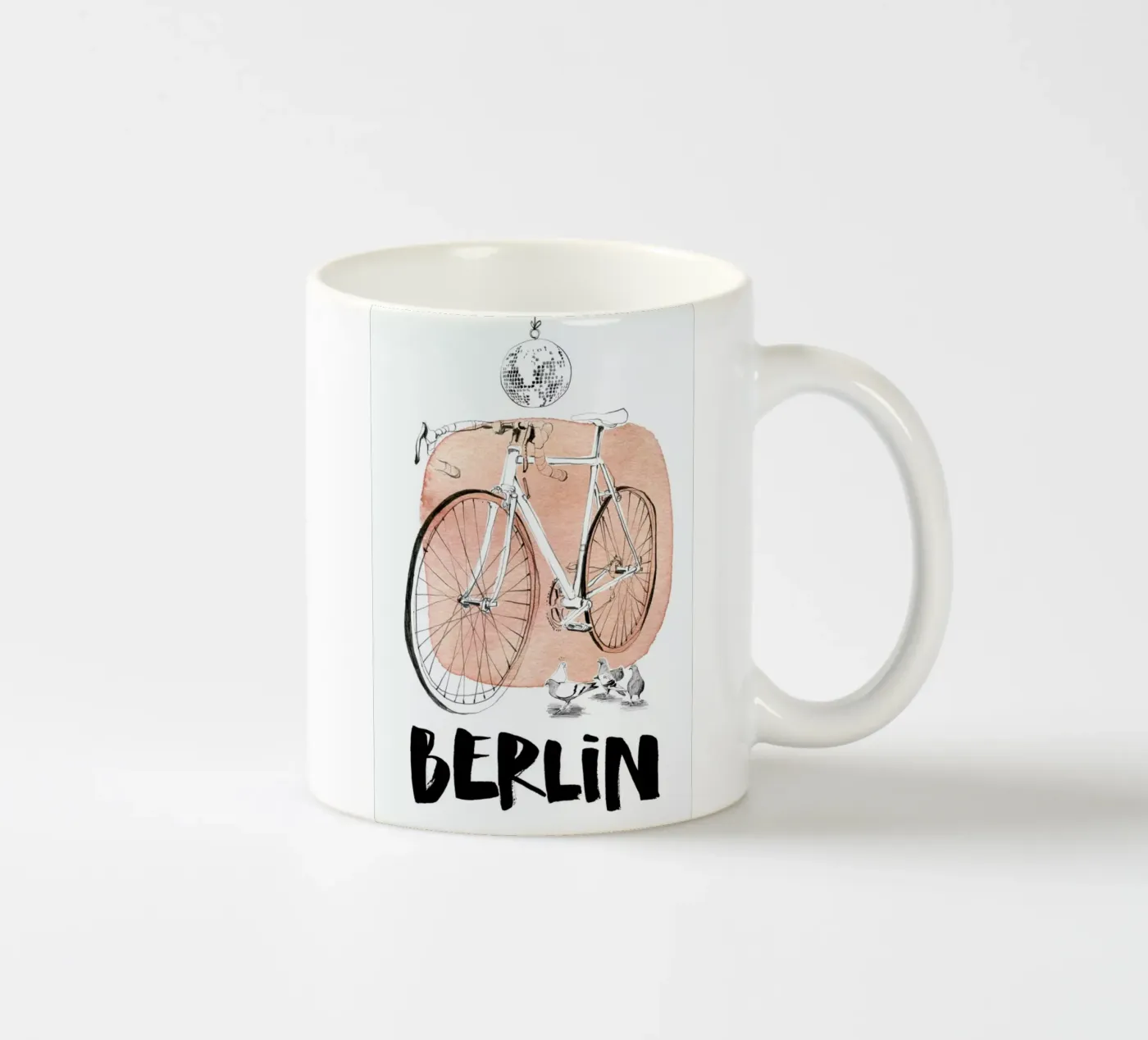 Täubchen ceramic mug by Ekaterina Koroleva