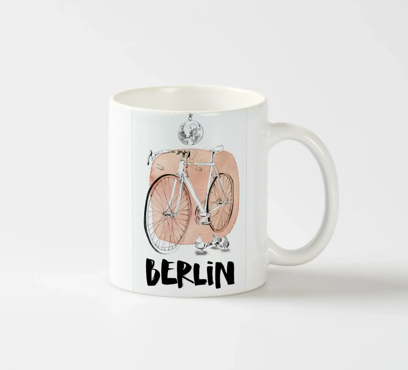 Täubchen ceramic mug by Ekaterina Koroleva