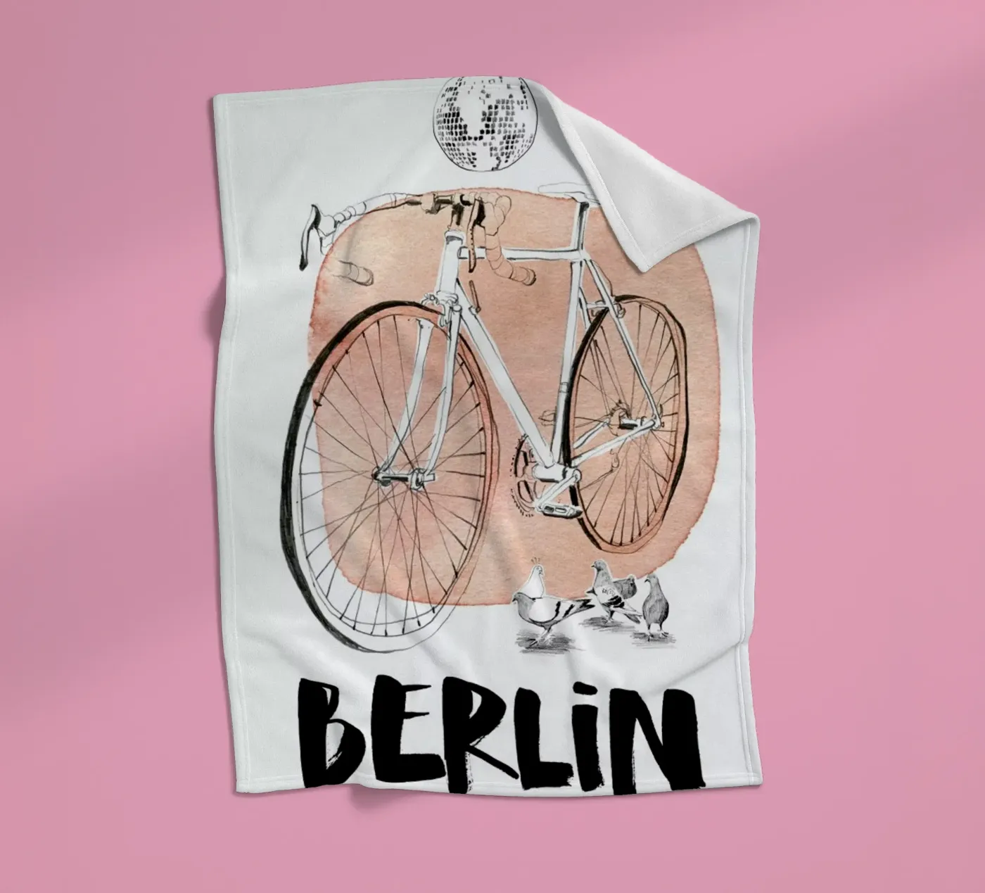 Täubchen fleecedeken van Ekaterina Koroleva