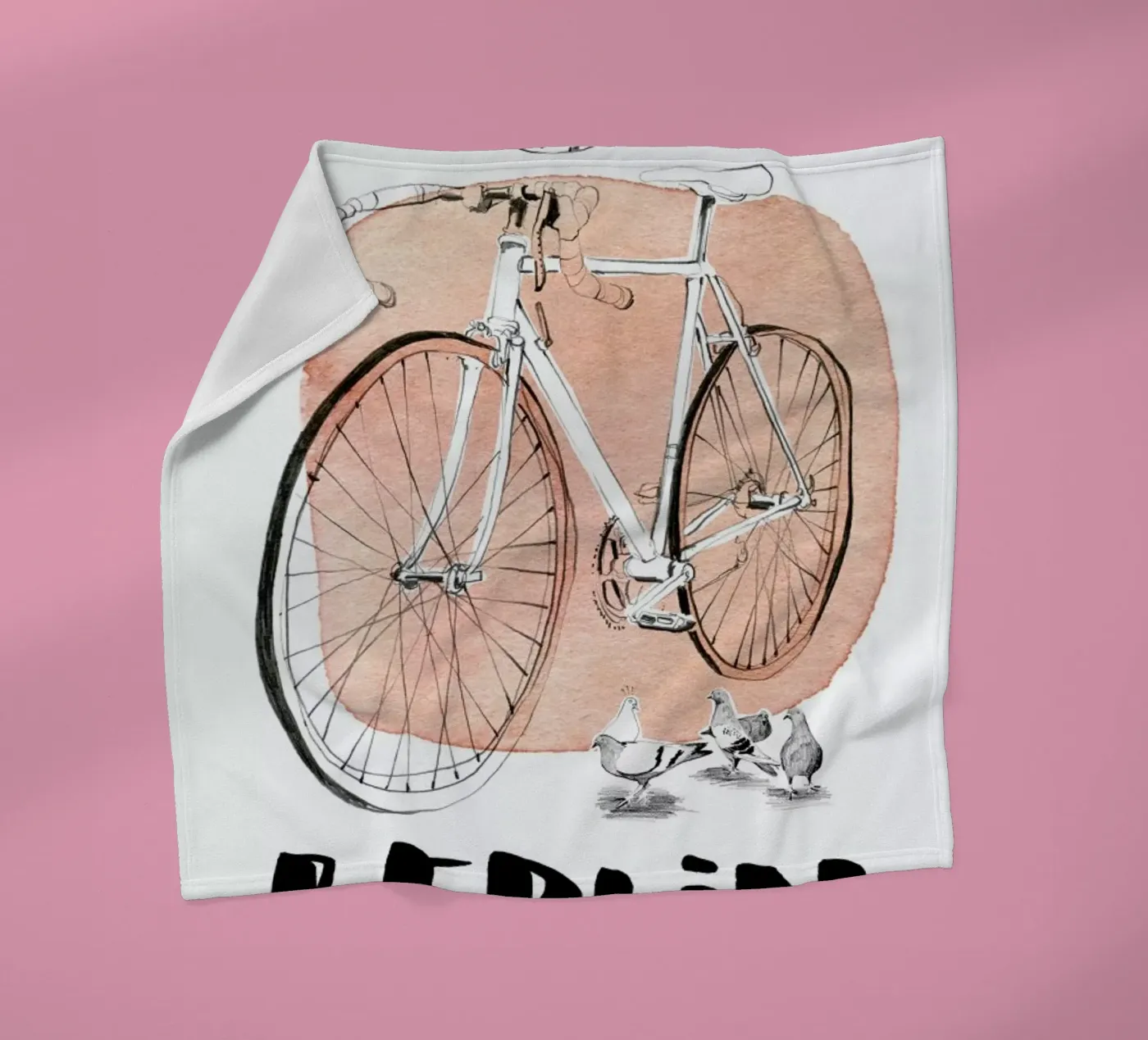 Täubchen fleecedeken van Ekaterina Koroleva