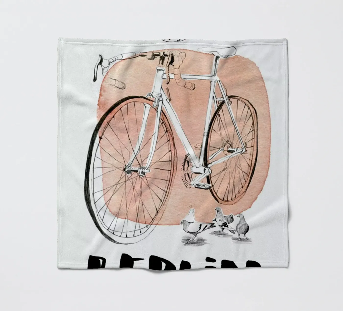 Täubchen Fleecedecke von Ekaterina Koroleva