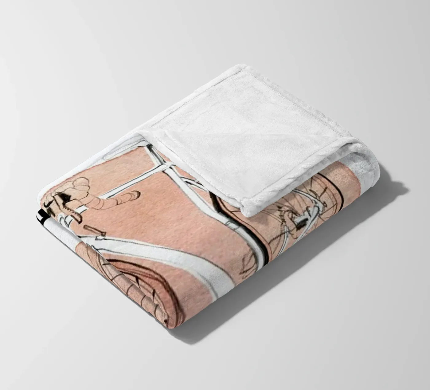 Täubchen fleecedeken van Ekaterina Koroleva