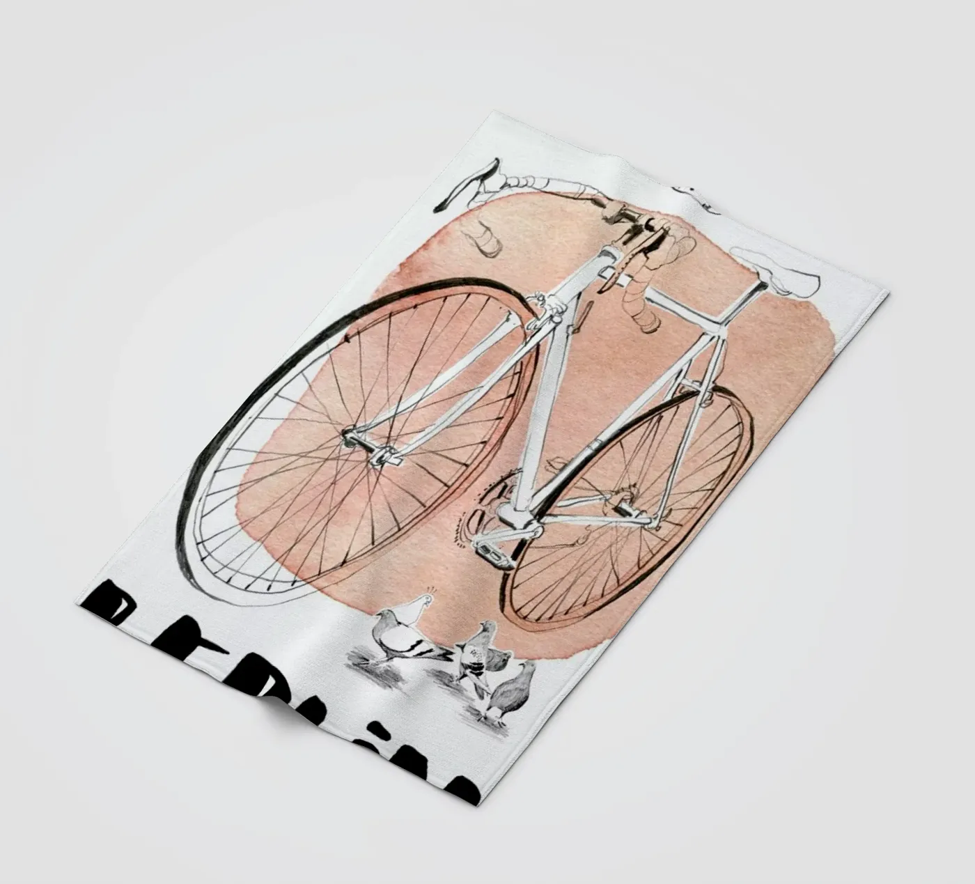 Täubchen fleecedeken van Ekaterina Koroleva