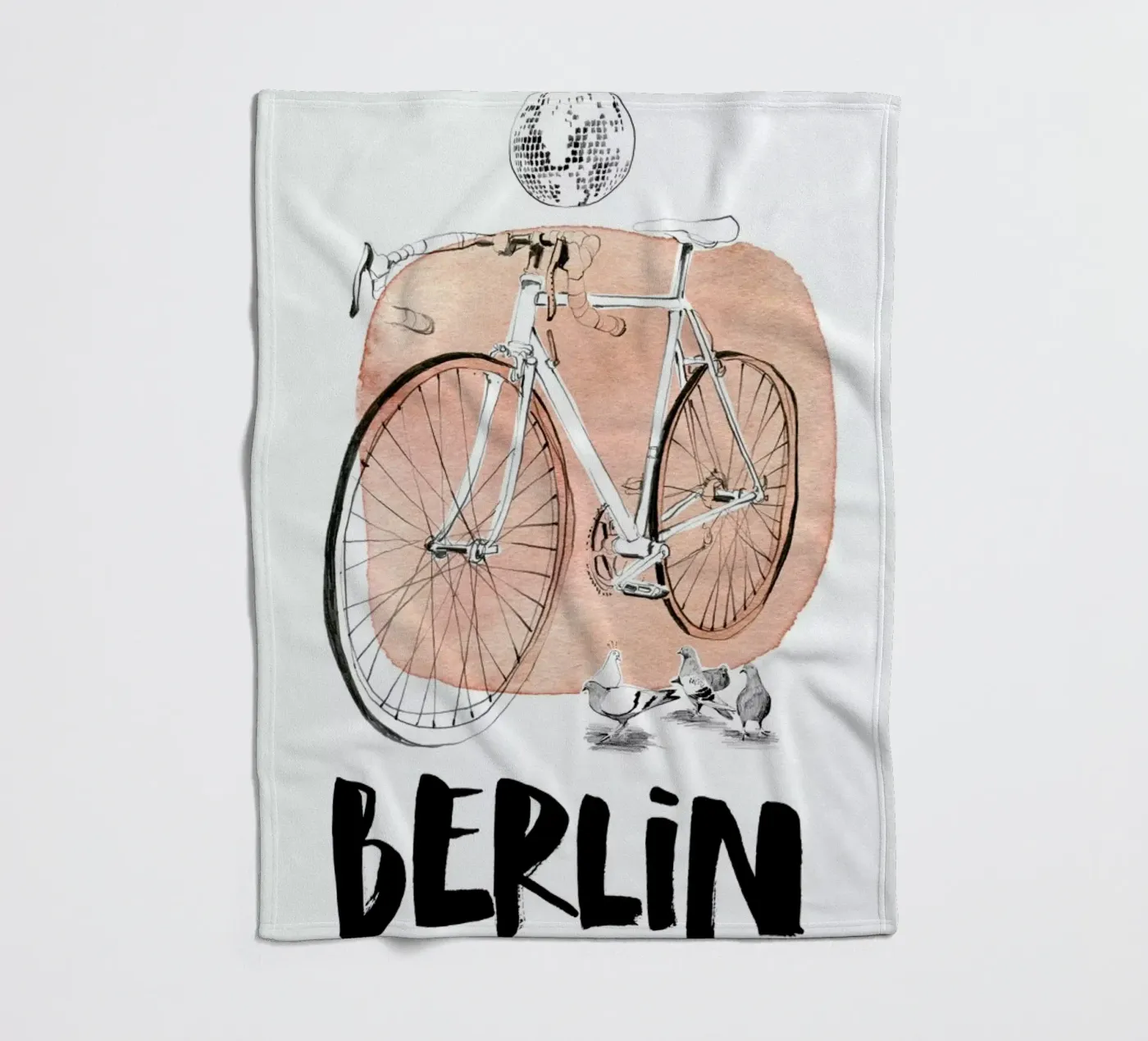 Täubchen fleecedeken van Ekaterina Koroleva