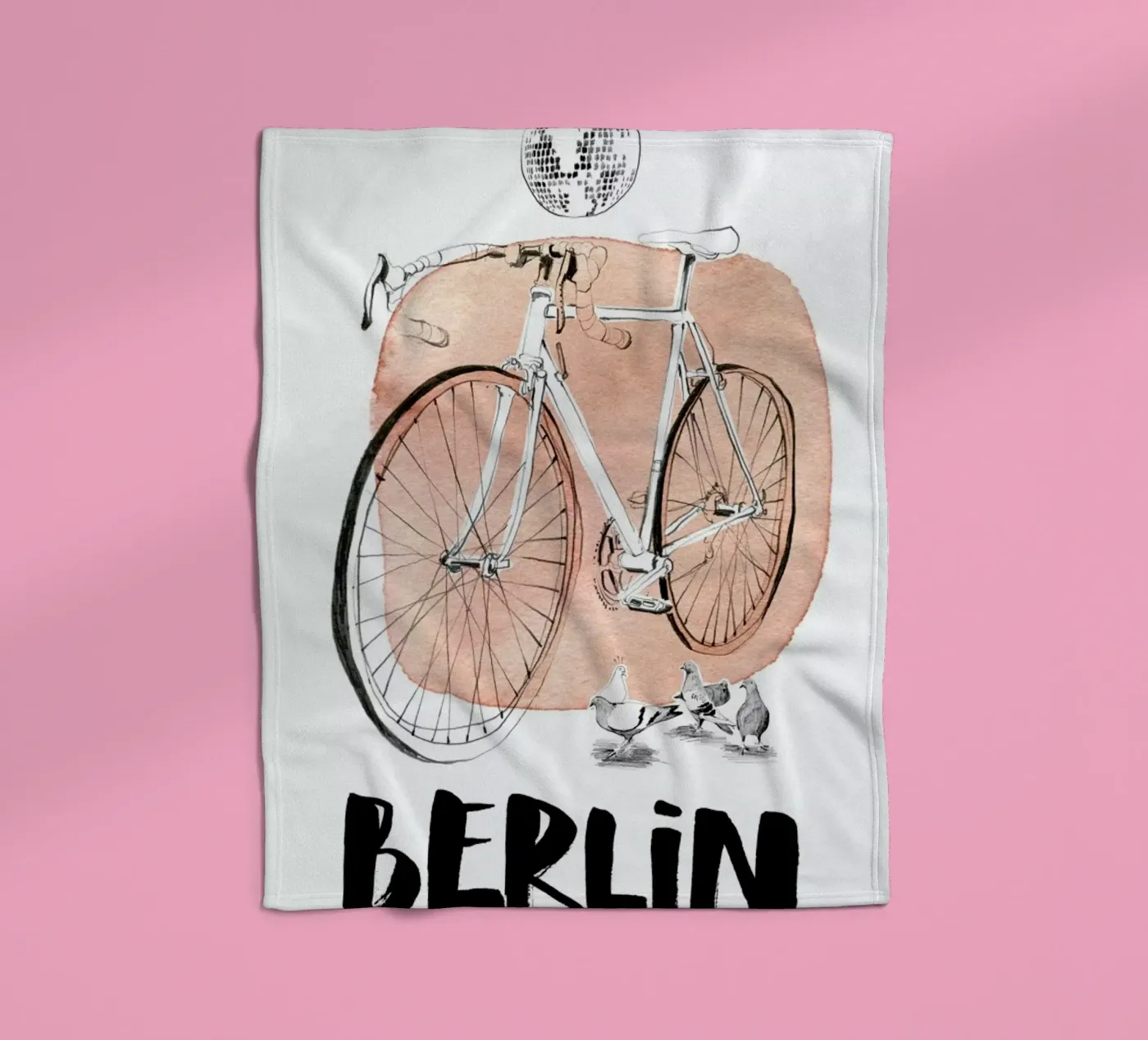 Täubchen fleecedeken van Ekaterina Koroleva