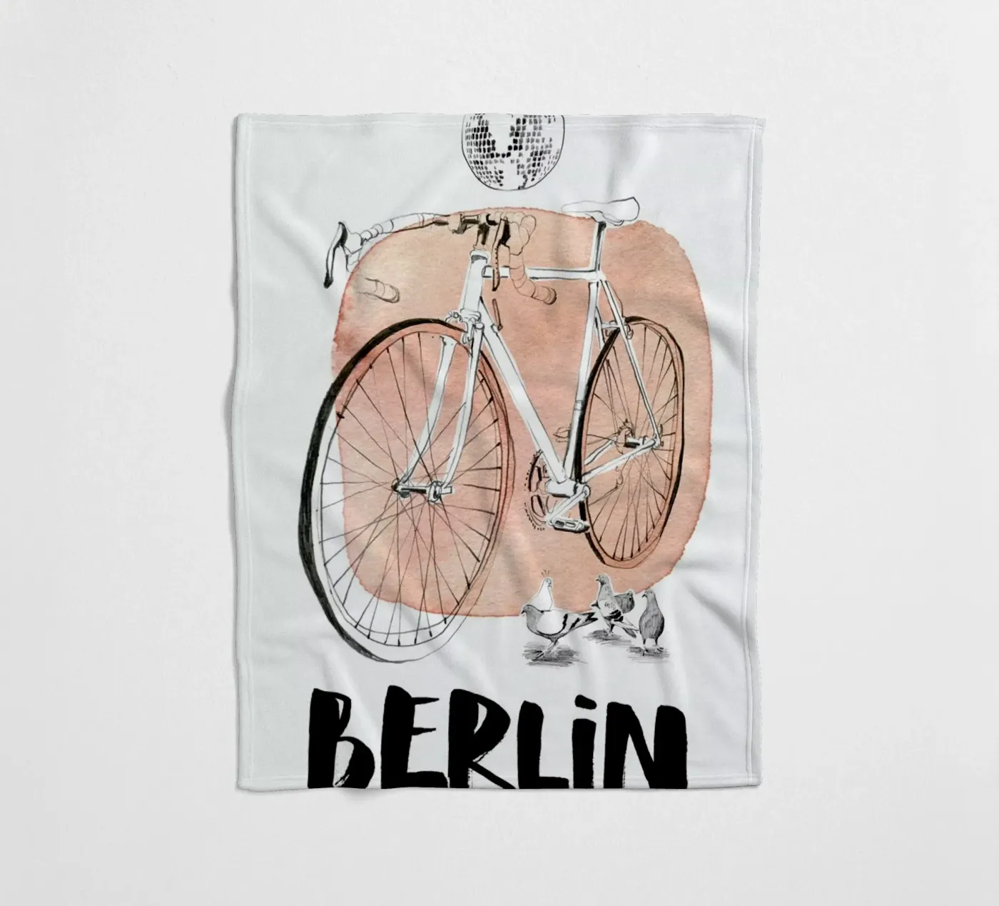 Täubchen fleecedeken van Ekaterina Koroleva