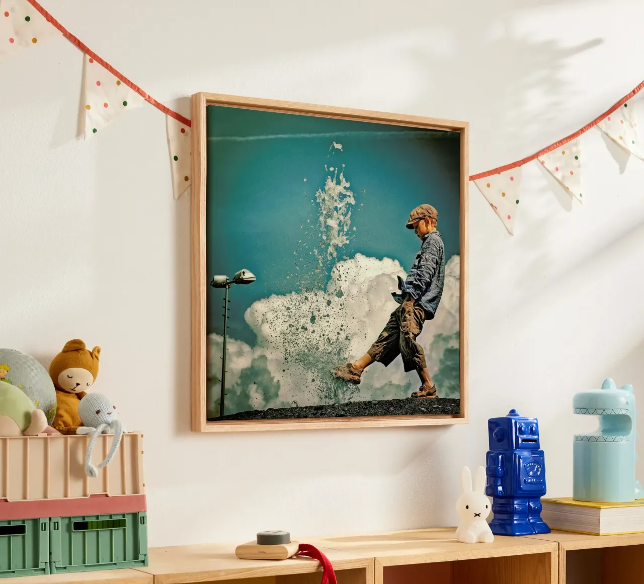 Rainbows End tela con Cornice a cassetta da Ambra