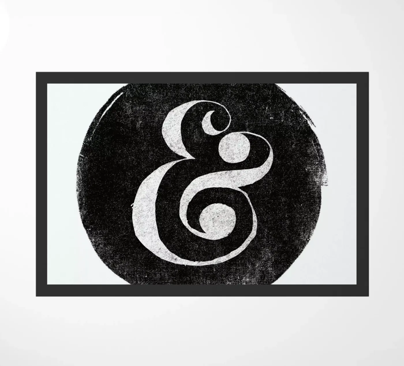 Ampersand doormat by Matthew Taylor Wilson