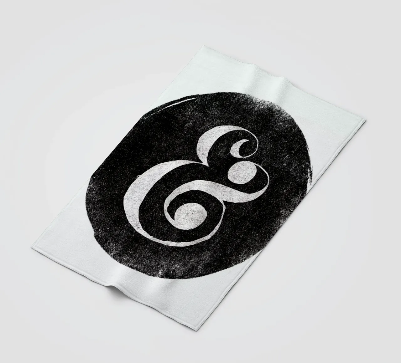 Ampersand fleece blanket by Matthew Taylor Wilson