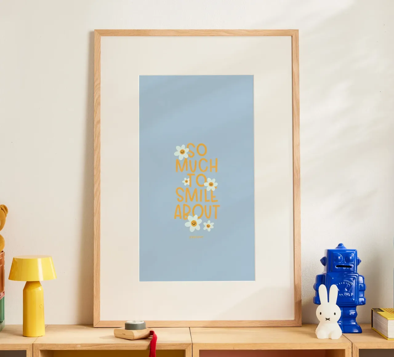 così tanto da sorridere poster con telaio in alluminio da mazzihanq