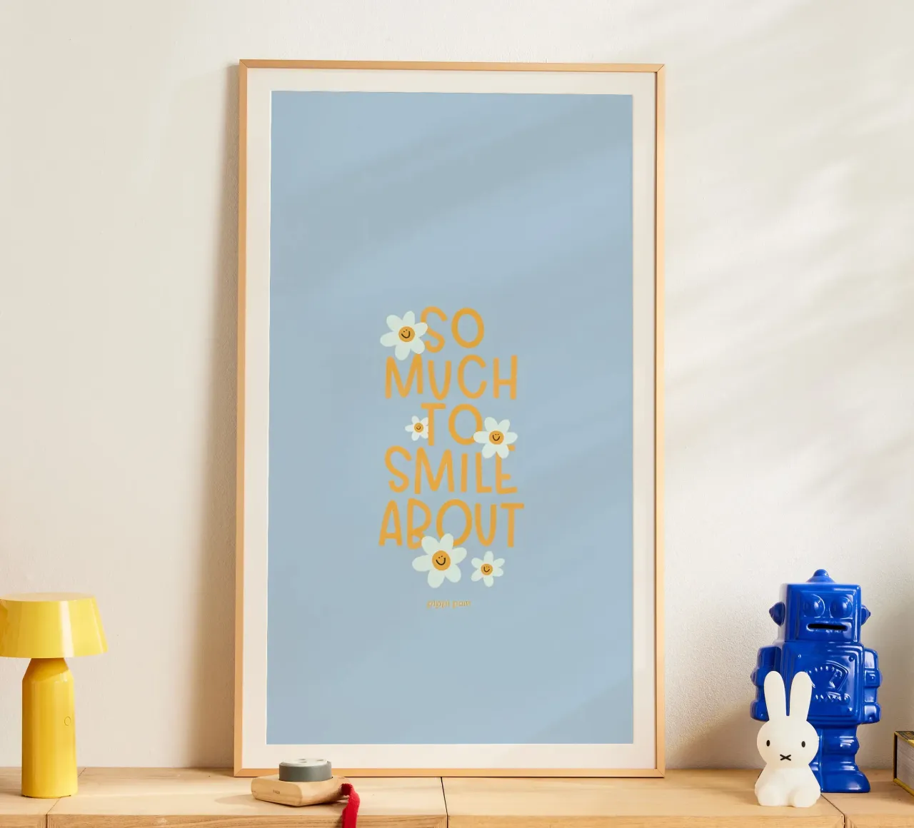 così tanto da sorridere poster con telaio in alluminio da mazzihanq