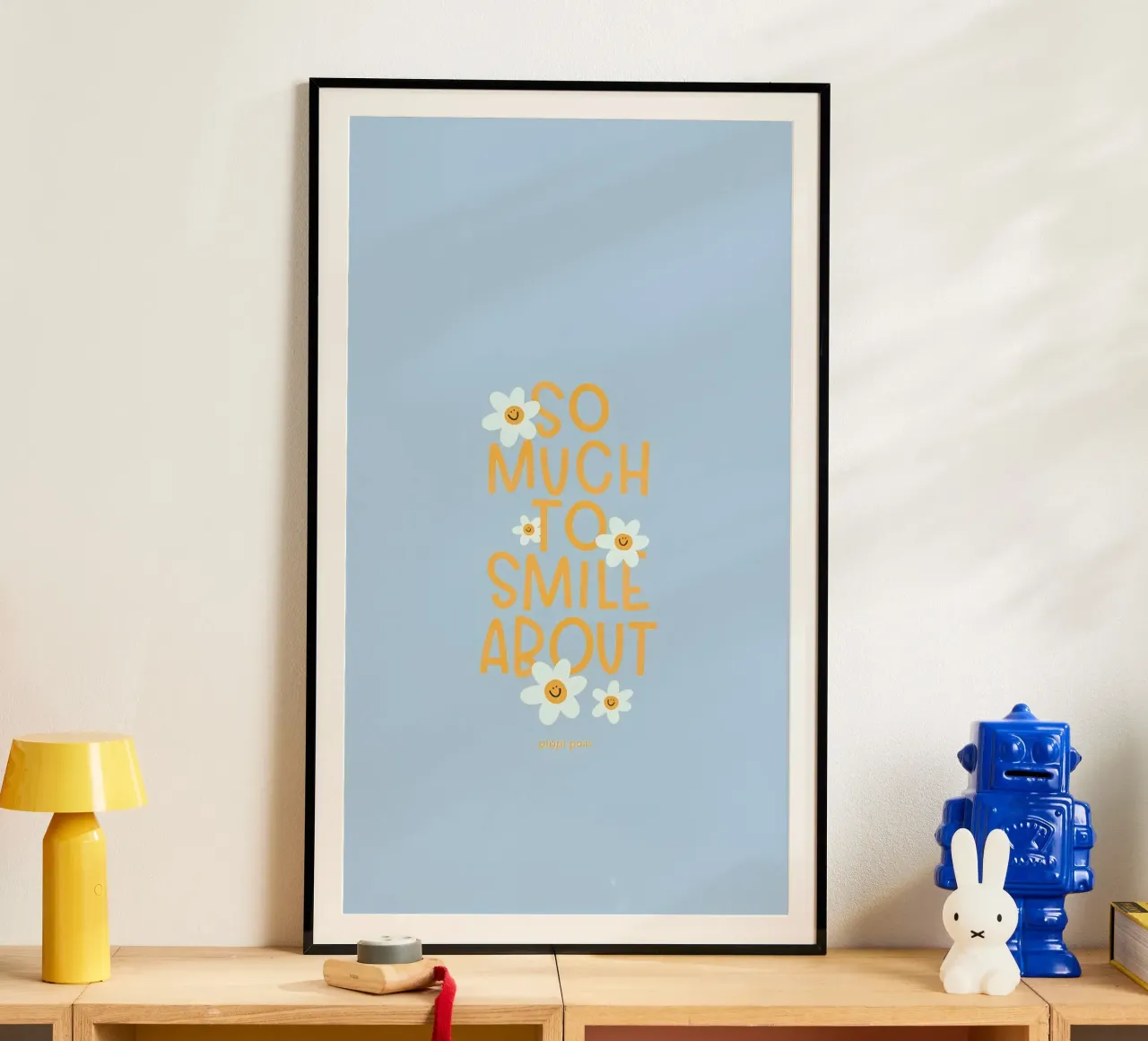 così tanto da sorridere poster con telaio in alluminio da mazzihanq