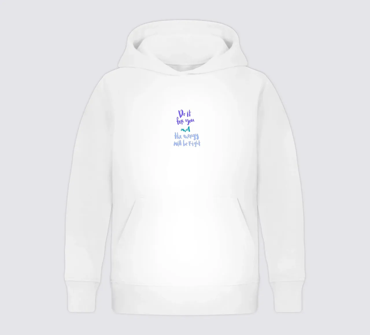 Do It For You felpa bambino con cappuccio da Brushmeetspaper