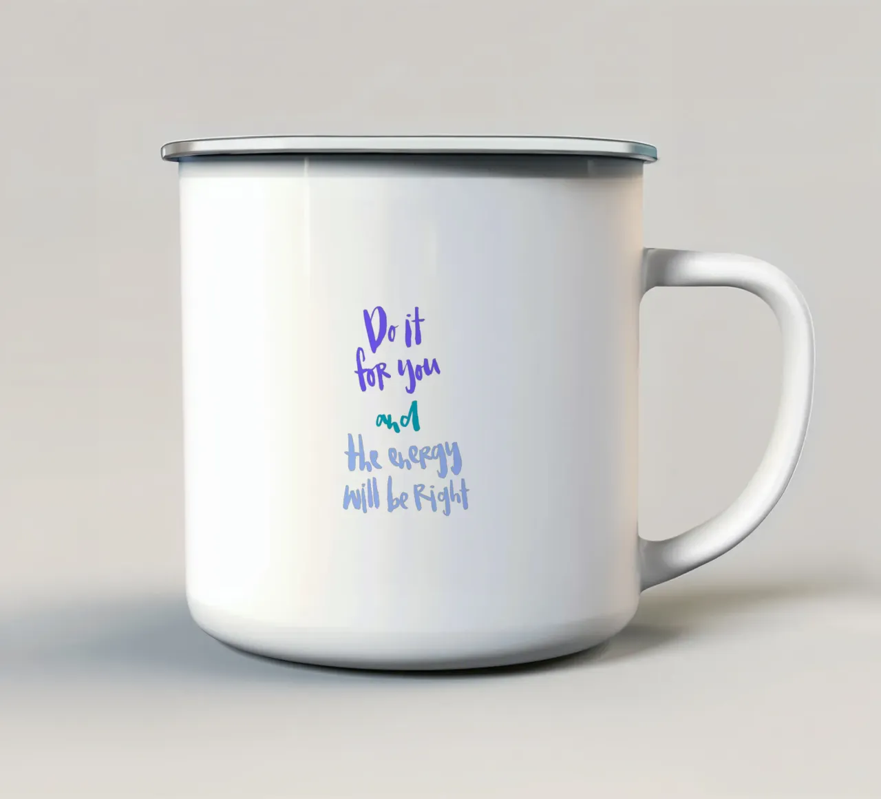 Do It For You tazza in smalto da Brushmeetspaper