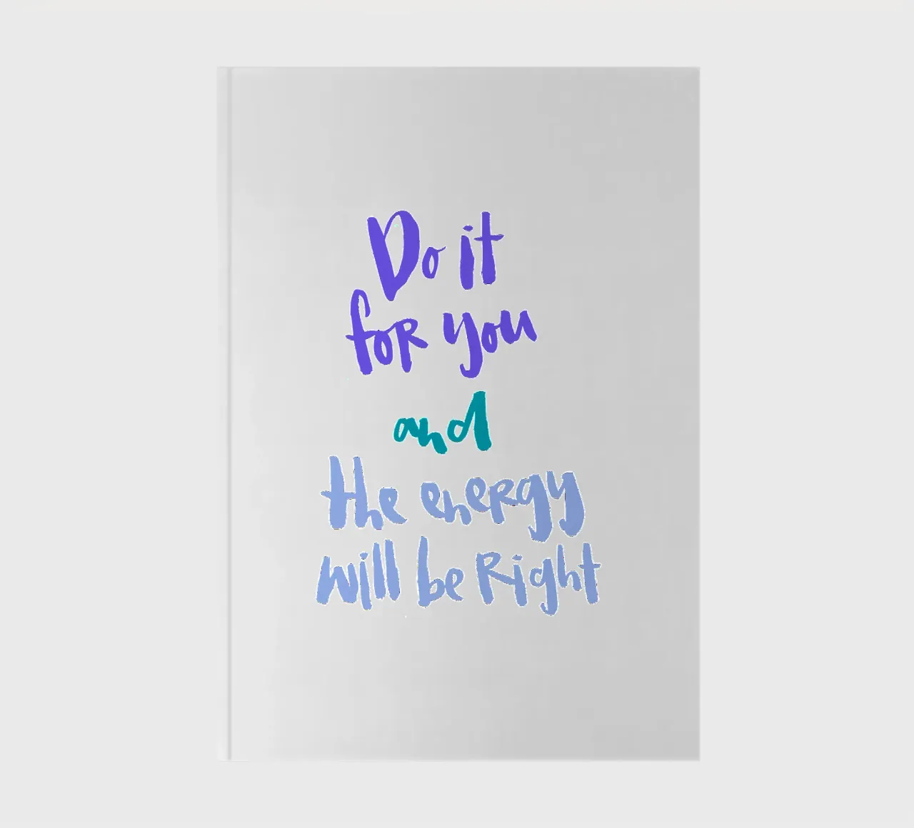 Do It For You notebook by Brushmeetspaper