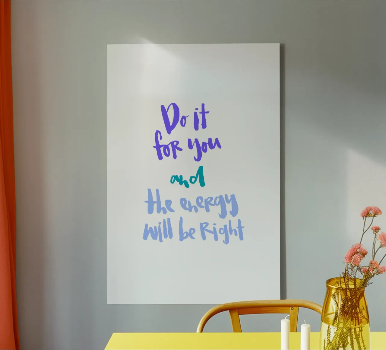 Do It For You tela con Cornice a cassetta da Brushmeetspaper