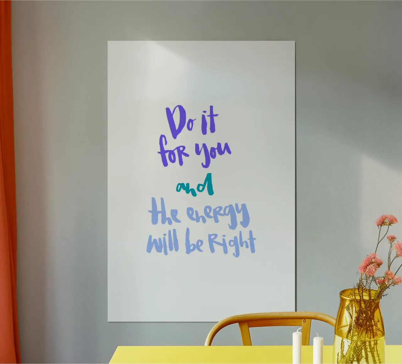 Do It For You Poster von Brushmeetspaper