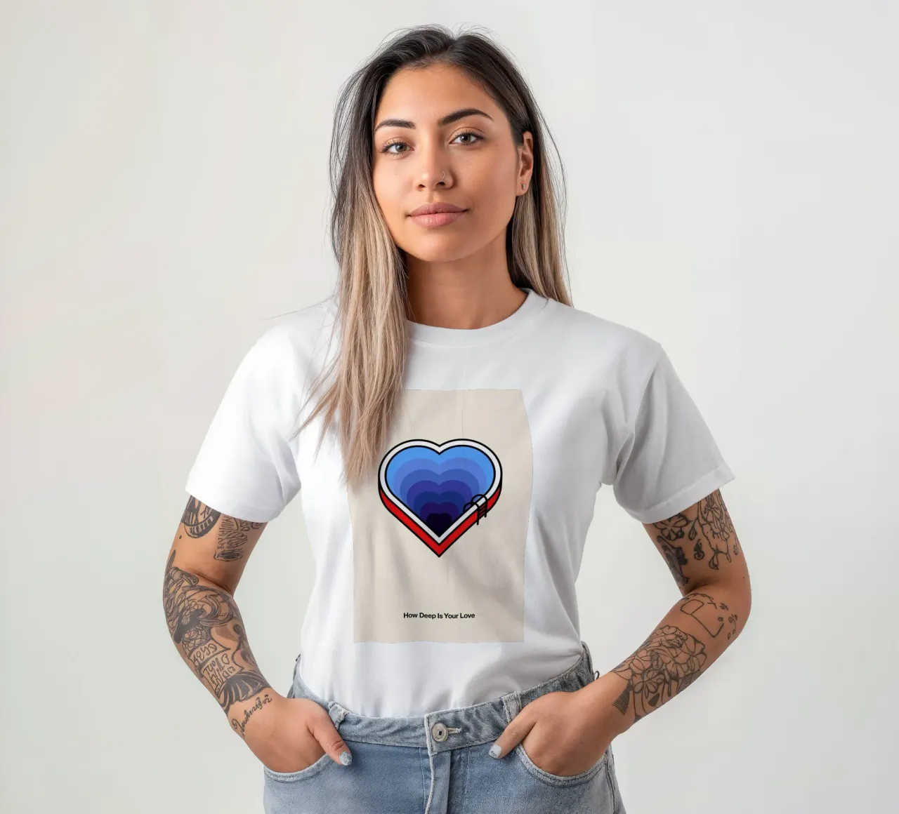How Deep is your Love t-shirt da Viktor Hertz