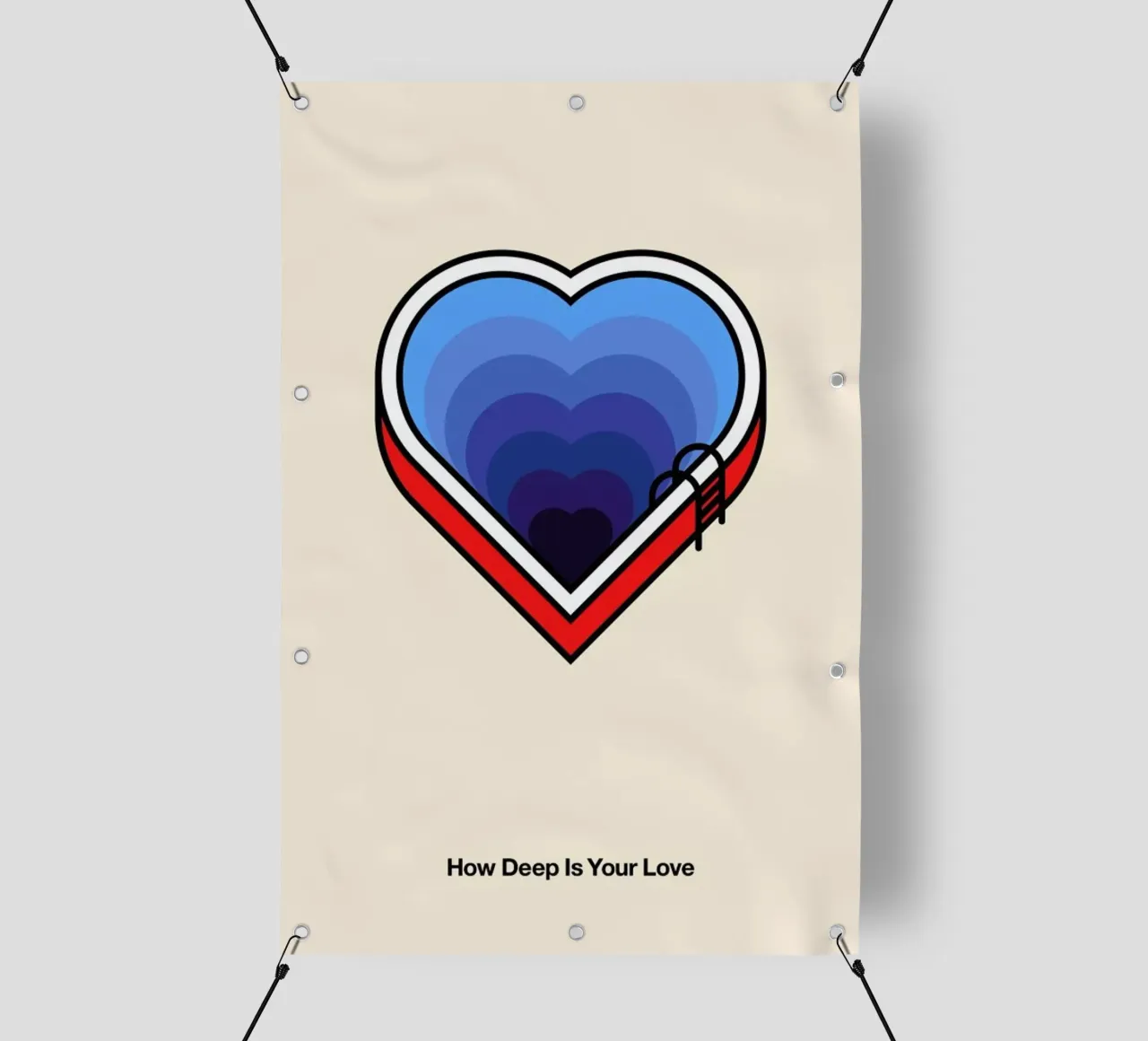 How Deep is your Love telo in pvc da Viktor Hertz