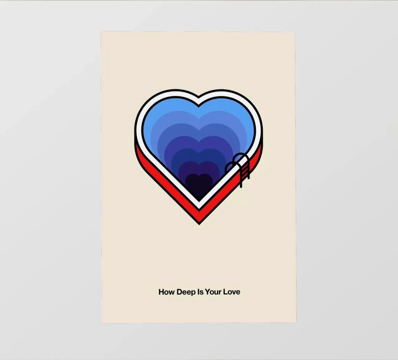 How Deep is your Love telo in pvc da Viktor Hertz