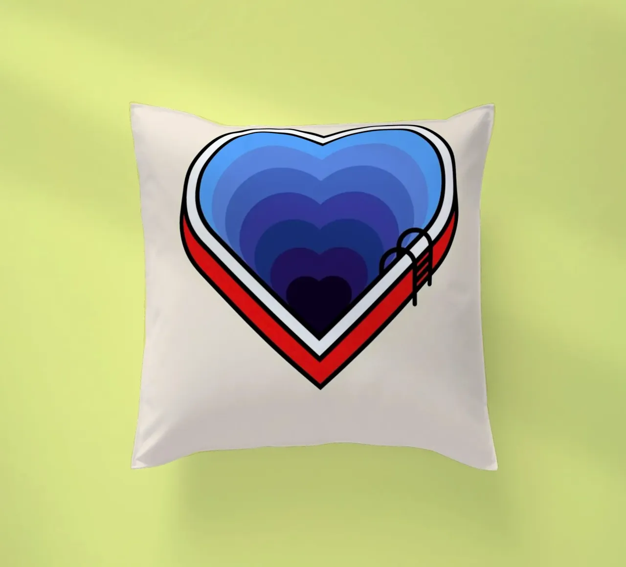 How Deep is your Love cuscino da Viktor Hertz